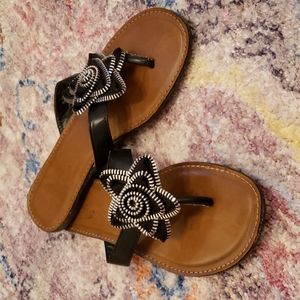Womens black sandals size 7.5